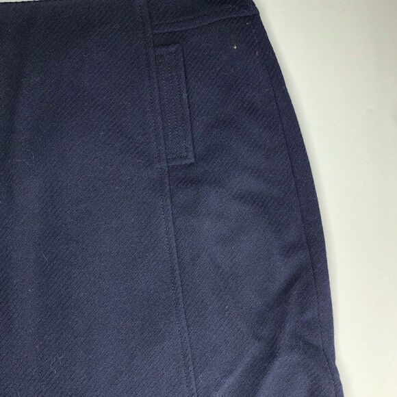 Talbots Petites Womens Navy 8P Lined Wool Blend Mini Skirt w/pockets NWT - Picture 2 of 7